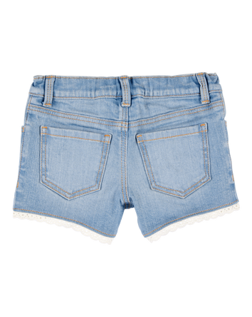 Toddler Iconic Denim Short: Eyelet Hem, 