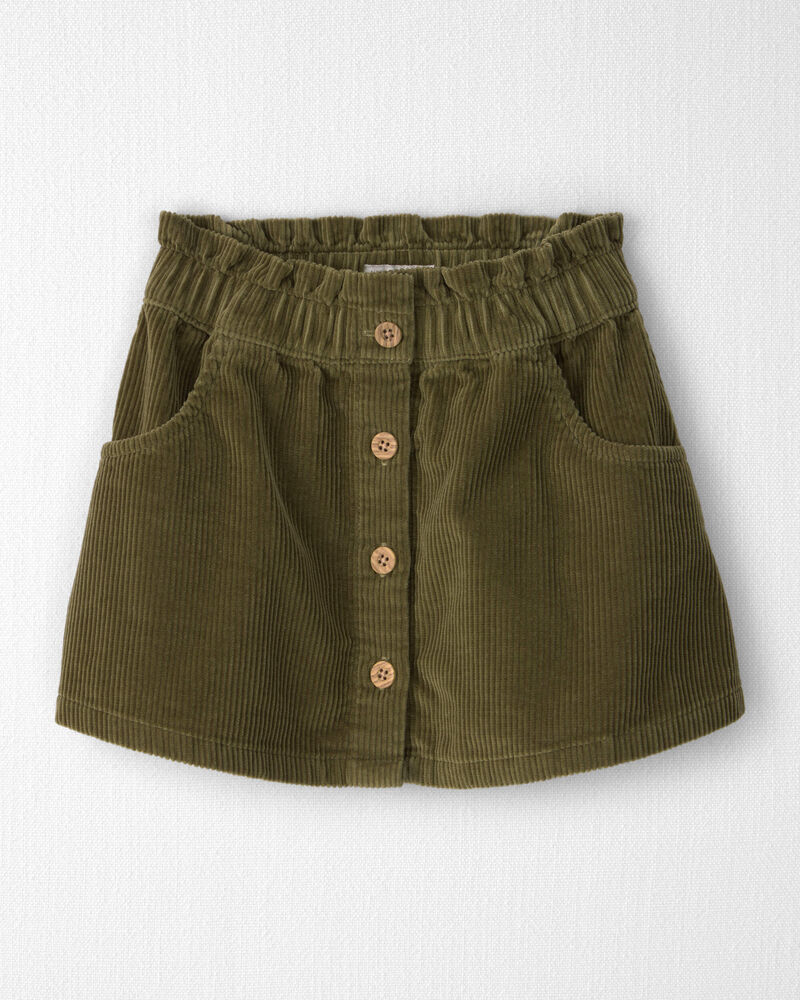 Toddler Girl Organic Cotton Corduroy Skirt, image 1 of 4 slides