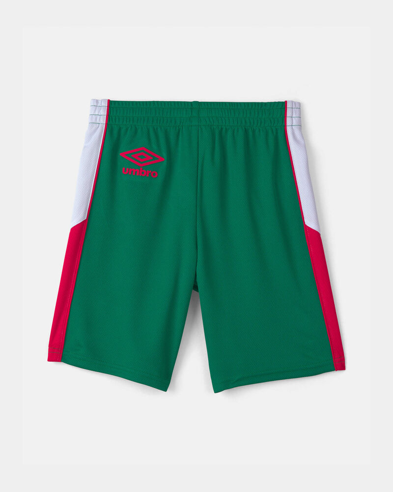 Kid Umbro Mexico Mesh Soccer Shorts - Green/White/Red, image 4 of 8 slides
