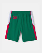 Kid Umbro Mexico Mesh Soccer Shorts - Green/White/Red, image 4 of 8 slides