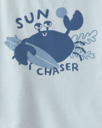 Toddler Boy 2-Piece Crab Short-Sleeve Top & Short Set - Blue, 