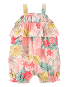 Baby 1-Piece Tropical Print Romper, image 2 of 4 slides