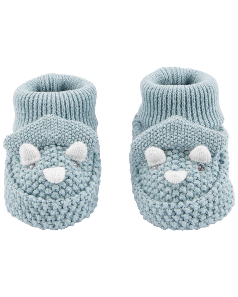 Blue Dinosaur Crochet Booties | carters.com