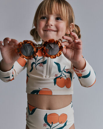 Tout-petit fille - Lunettes de soleil festonn&eacute;es et &eacute;caille de tortue, 