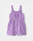 Toddler Girl Fish Romper - Purple, image 2 of 4 slides