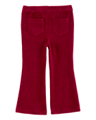 Toddler Pull-On Velour Flare Pants, image 2 of 4 slides