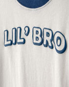 Toddler Boy 'Lil Bro' Graphic Tee - Ivory, image 2 of 4 slides