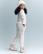 Toddler Ski Jogger Pant - Cream, image 4 of 7 slides