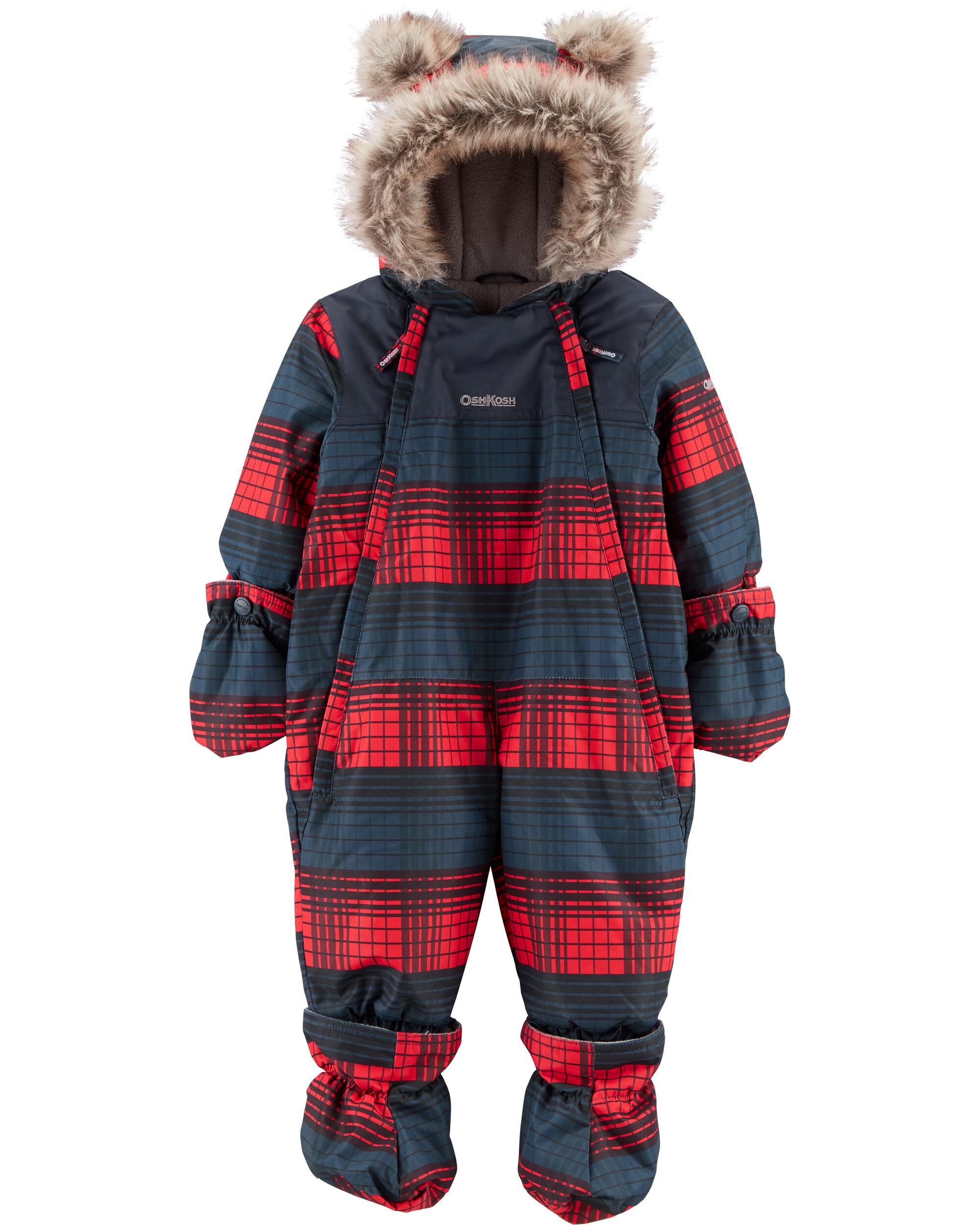 Baby fleece snowsuit Clearance