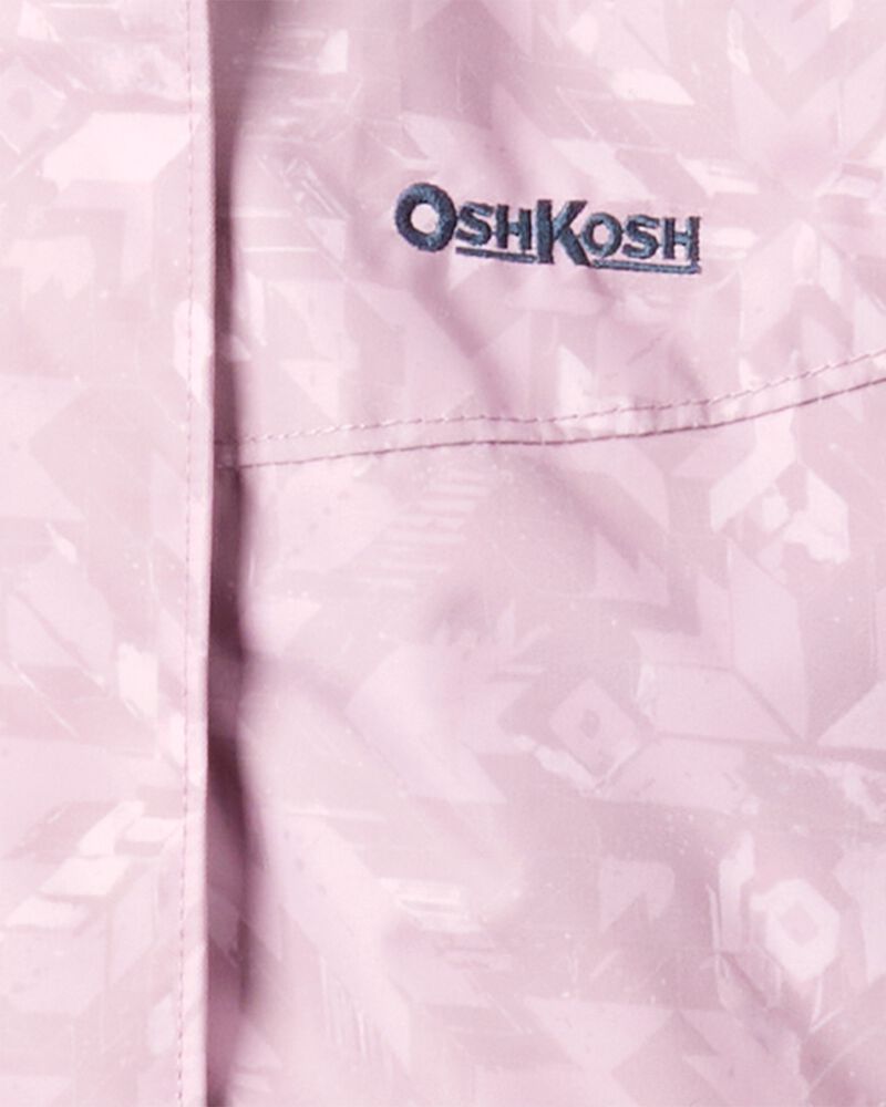 Girls 2-Piece Print Taslan Snowsuit - Rosewood, image 4 of 7 slides