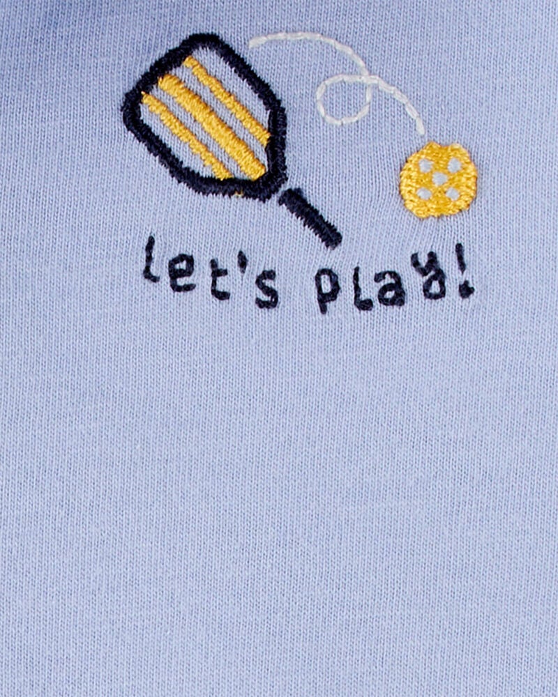 Baby Pickleball Cotton Romper, image 4 of 5 slides