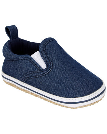 Chambray Slip-On Shoes, 