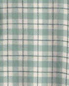 Baby Boy 2-Piece Plaid Flannel Long-Sleeve Top & Pant Set - Green/Indigo, image 4 of 6 slides