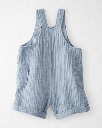 Baby Organic Cotton Gauze Shortall, 