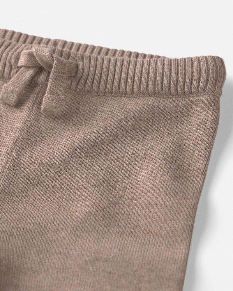 Baby Boy 2-Piece Organic Cotton Sweater Knit Top & Pant Set, image 2 of 4 slides