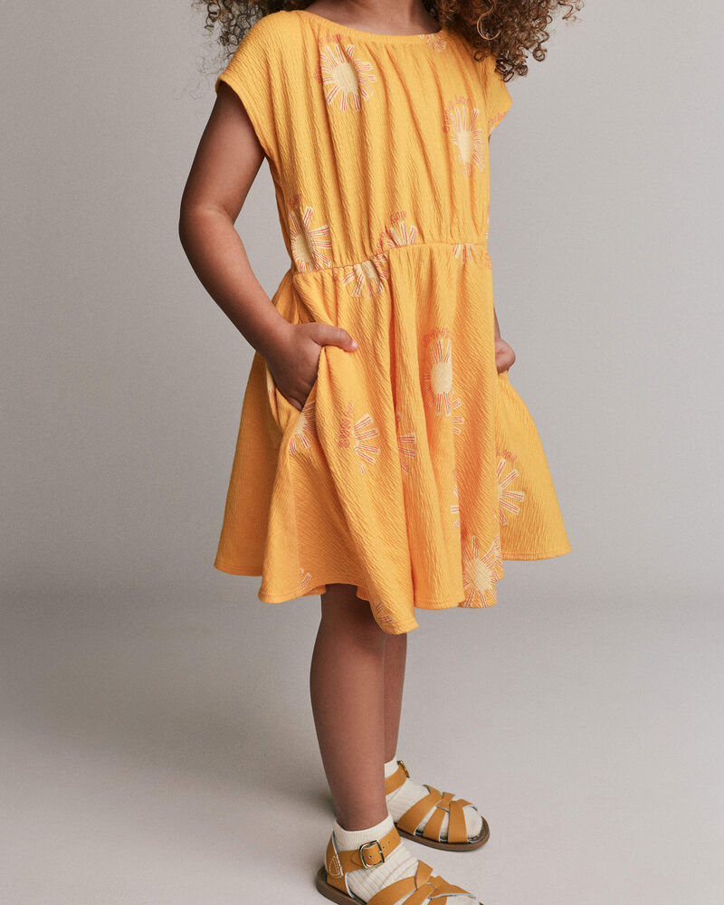Tout-petit fille - Robe Avenue Twirl&trade; &agrave; imprim&eacute; Rayon de soleil - Jaune dor&eacute;, image 3 sur 6 diapositives