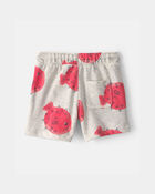 Tout-petit gar&ccedil;on - Short en jersey bouclette &agrave; motif poissons-globes - Gris/Rouge, image 2 sur 3 diapositives