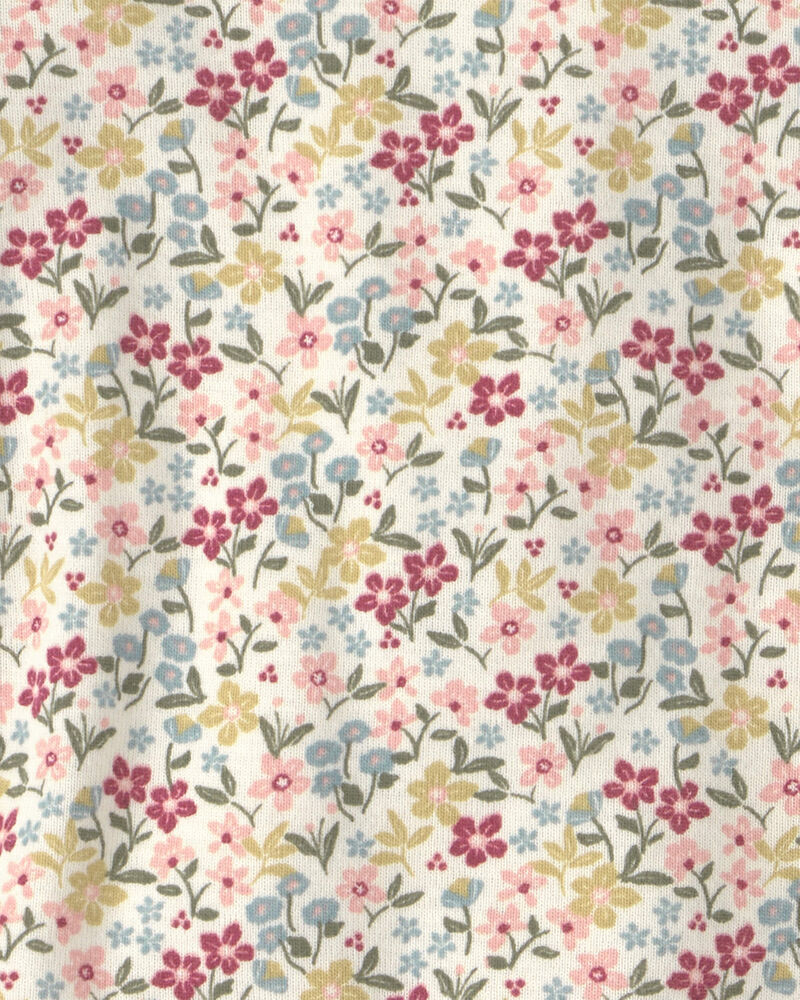 B&eacute;b&eacute; fille - Pyjama 2 pi&egrave;ces en coton biologique &agrave; motif floral, image 3 sur 3 diapositives