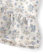 Toddler Girl 2-Piece Top & Short Set Made with Organic Cotton in Spring Bloom Print, image 3 of 6 slides