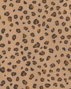 B&eacute;b&eacute; fille - Ensemble 3 pi&egrave;ces cache-couches manches longues et pantalon &agrave; motif l&eacute;opard &ndash; Brun/Cr&egrave;me/Noir, image 4 sur 6 diapositives