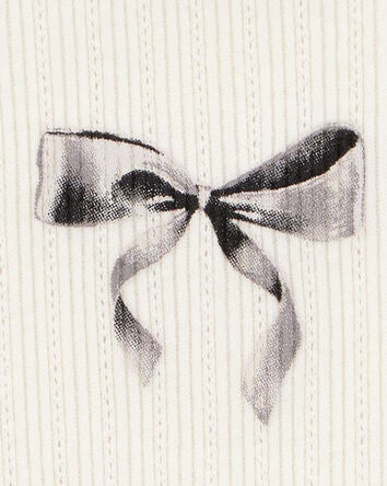 Kid Bow Pointelle Baby Tee, 