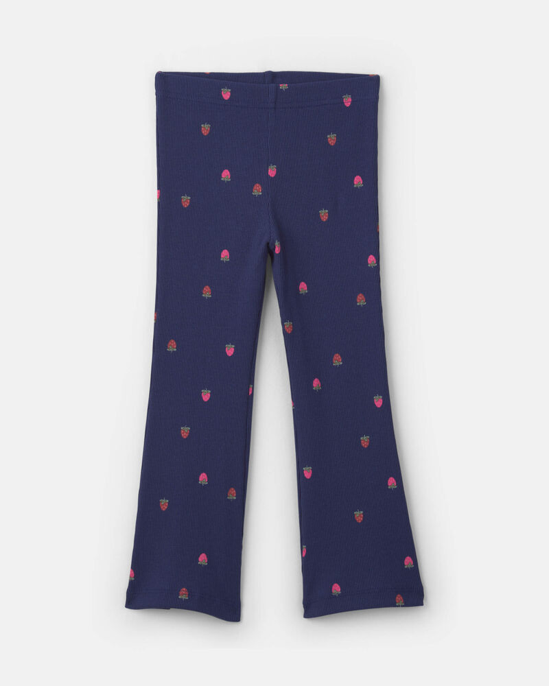 Toddler Girl 2-Piece 'Sweet & Kind' Strawberry Fleece Long-Sleeve Top & Pant Set - Navy Blue, image 2 of 6 slides