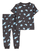 Toddler 2-Piece Space Thermal Pyjamas, image 1 of 3 slides