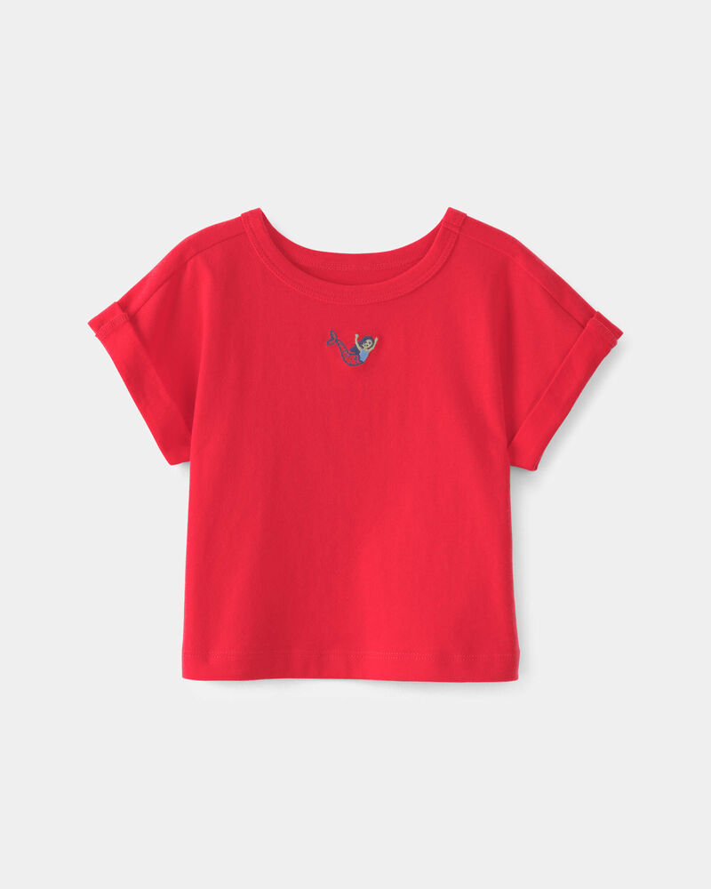 Baby Girl Mermaid Top - Red, image 1 of 4 slides