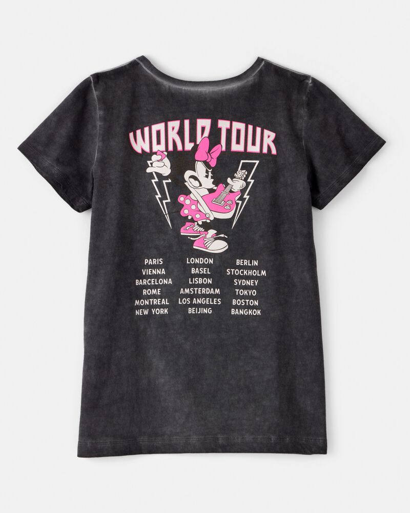 Girls Disney© Minnie Mouse Music Short-Sleeve Graphic Tee - Black/Pink, image 2 of 4 slides