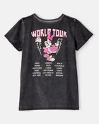 Girls Disney© Minnie Mouse Music Short-Sleeve Graphic Tee - Black/Pink, image 2 of 4 slides
