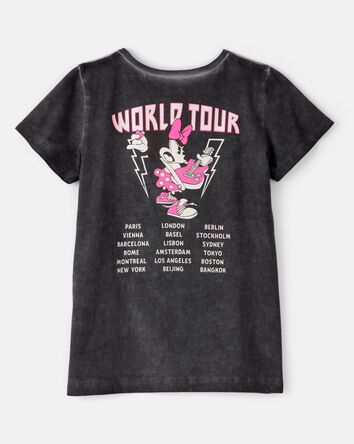Filles - T-shirt à manches courtes à imprimé musique Minnie Mouse Disney© - Noir, rose, 