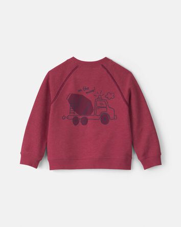 Toddler Boy 2-Piece French Terry Long-Sleeve Top & Pant Set - Burgundy, 