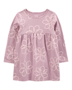 Toddler Floral Jersey Dress, image 1 of 4 slides