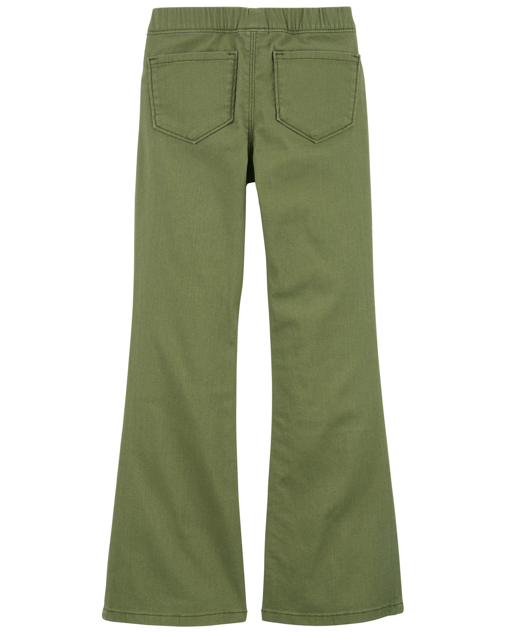 Kids Girls Kid Flare Pull On Twill Pants 6 6X Carter s