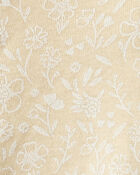 Bébé - Grenouillère en coton biologique à fleurs pour bébés, image 3 sur 4 diapositives