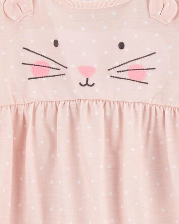 Kid 2-Pack Cat Nightgonwns, 