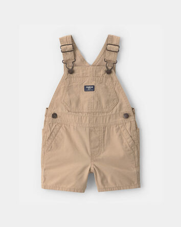 B&eacute;b&eacute; gar&ccedil;on - Salopette courte en toile - Kaki, 