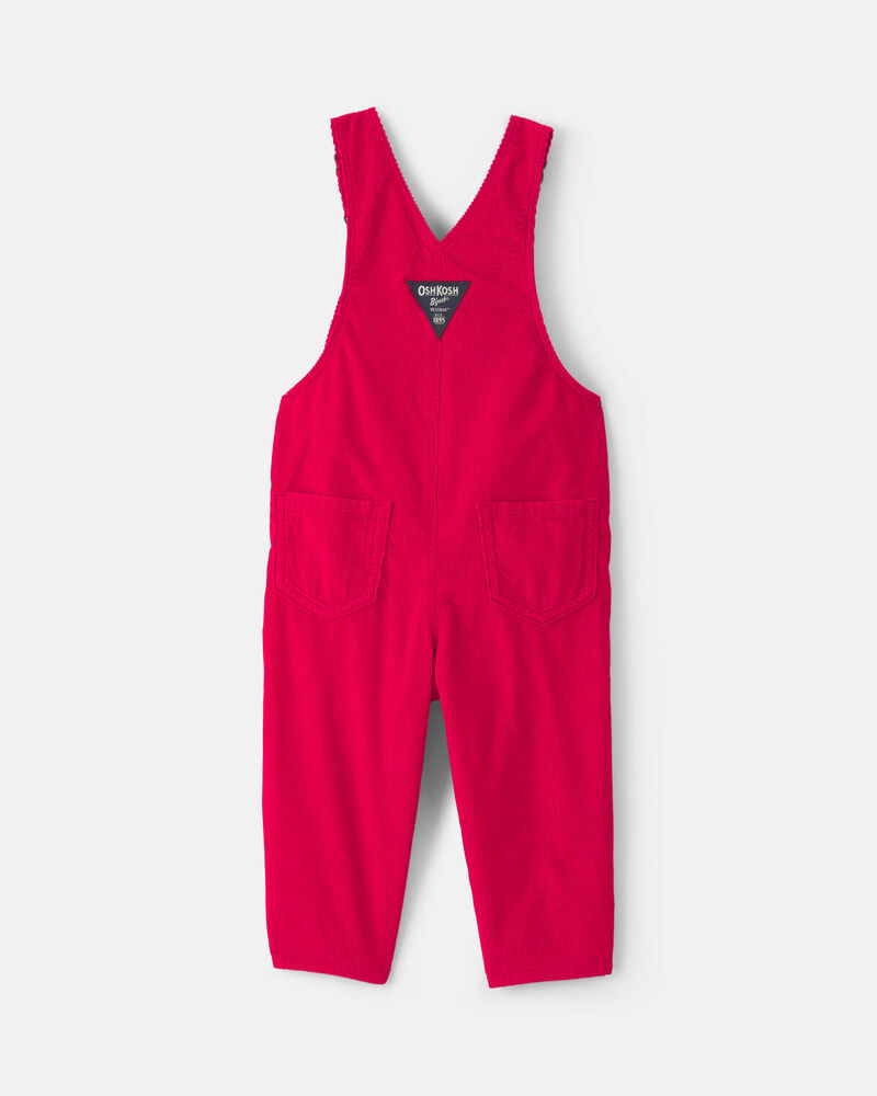 Baby Girl Corduroy Overalls - Red, image 2 of 4 slides