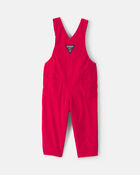 Baby Girl Corduroy Overalls - Red, image 2 of 4 slides