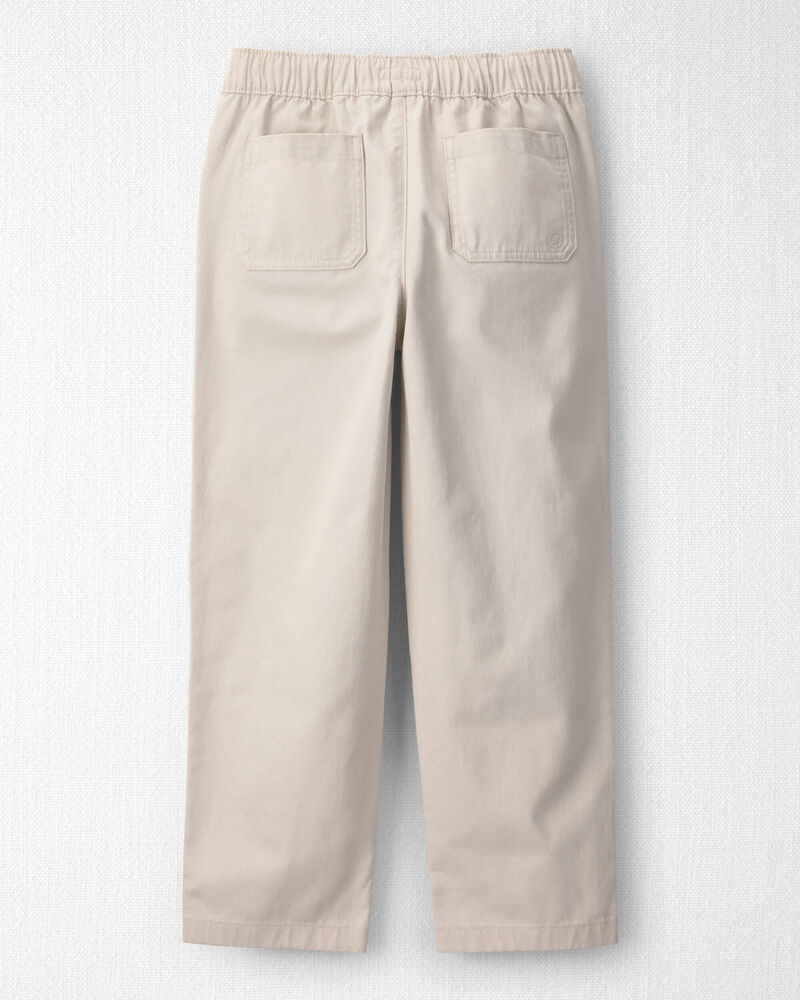 Jeune - Pantalon ample en serg&eacute; de coton biologique, image 2 sur 4 diapositives