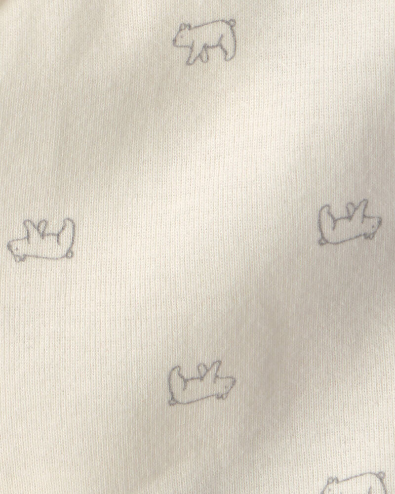 Baby Bear Side-Snap Tank - Cream, image 2 of 4 slides