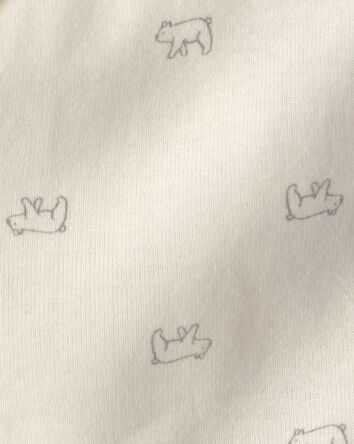 Baby Bear Side-Snap Tank - Cream, 
