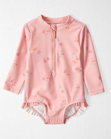 Bébé Maillot de bain volanté en matériaux recyclés, 