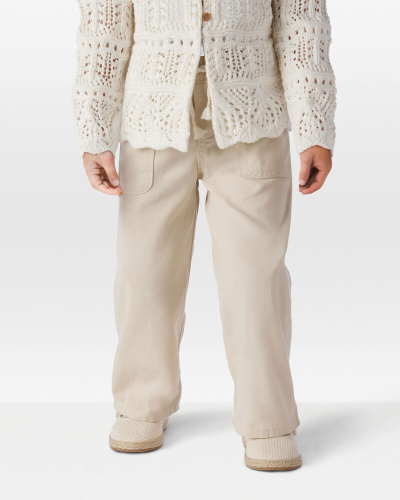 Enfant en bas âge Pantalon à enfiler à cordon de serrage - Havane, image 2 sur 6 diapositives