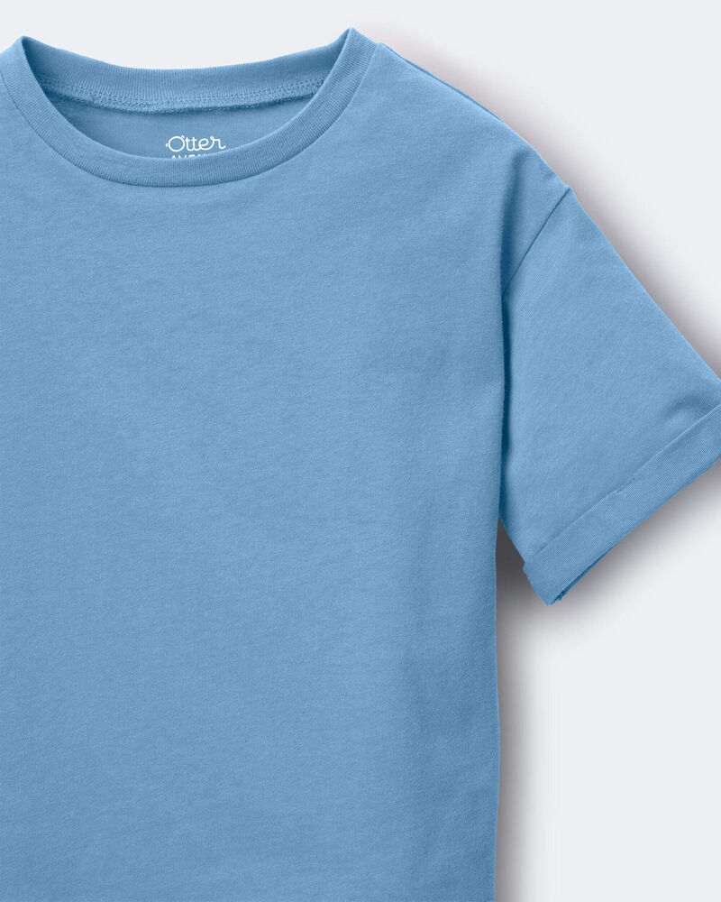 Toddler Rolled Cuff Tee - Teal, image 5 of 5 slides