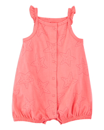 Bébé Barboteuse en coton à boutons-pression à étoile de mer, 