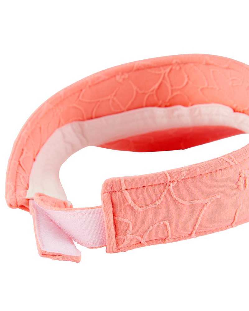 Kid Floral Visor - Pink, image 2 of 3 slides