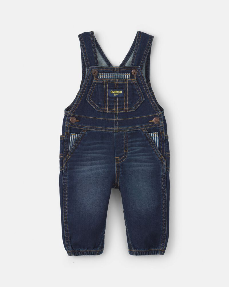 B&eacute;b&eacute; gar&ccedil;on - Salopette en denim &ndash; D&eacute;lav&eacute; fonc&eacute;, image 1 sur 4 diapositives