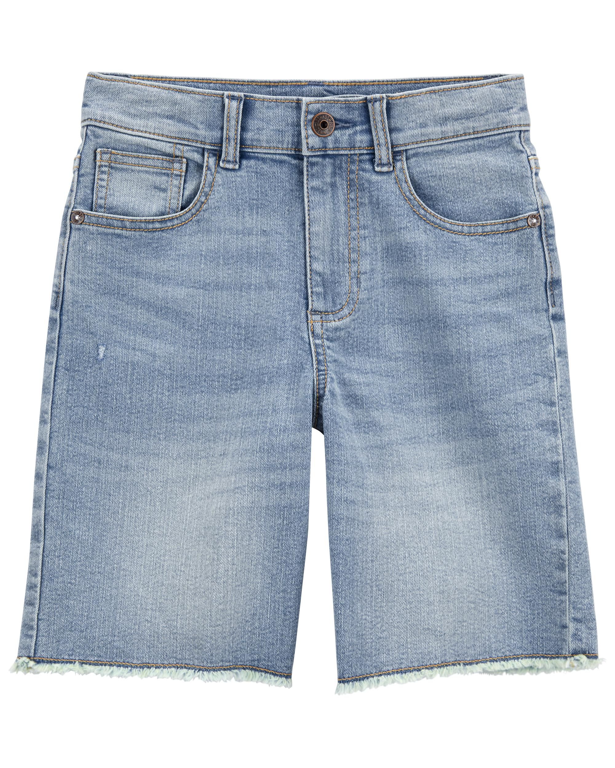 Drawstring blue deals jean shorts