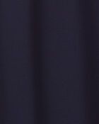 Girls Pique Short-Sleeve Uniform Dress - Navy, image 3 of 4 slides